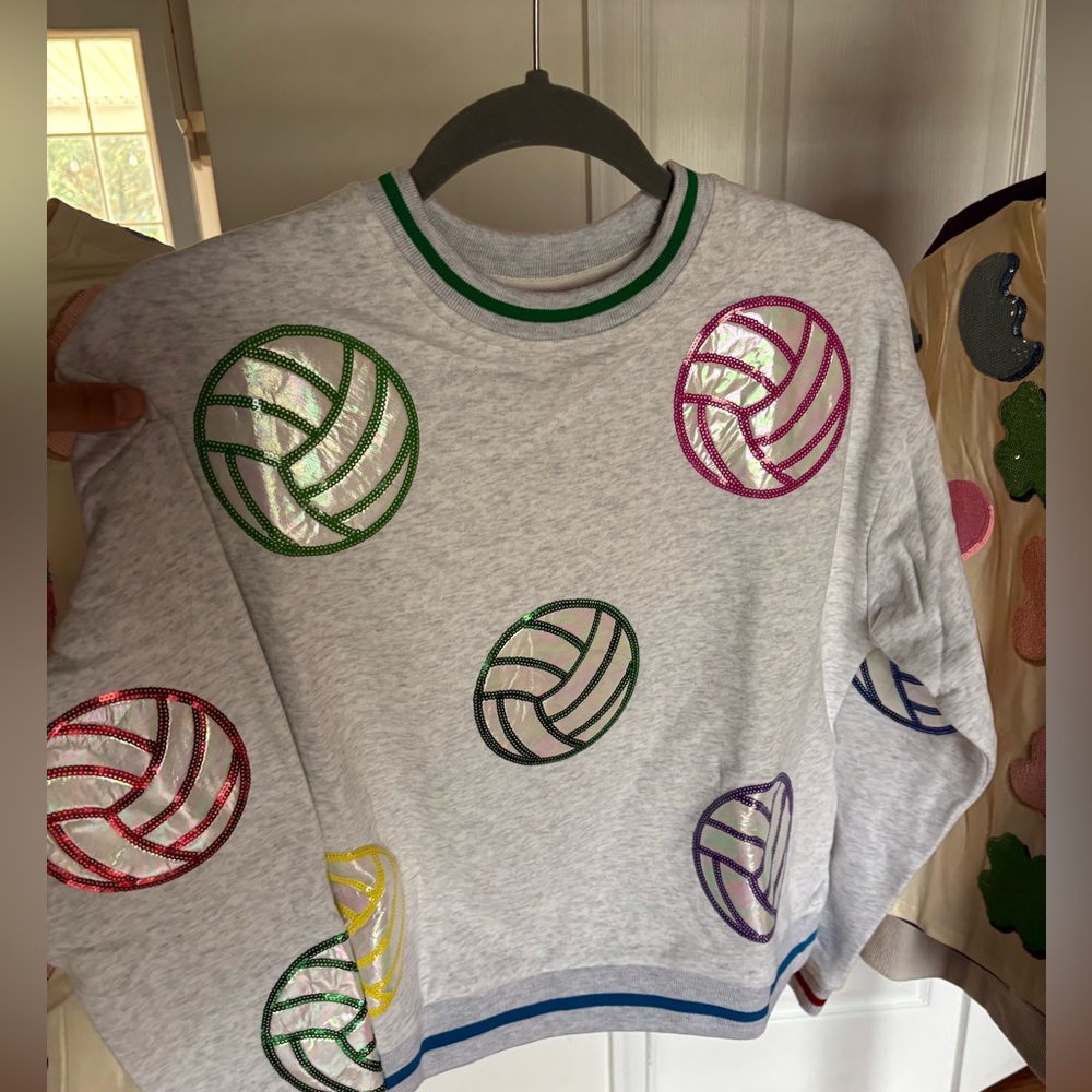 BNWOT Queen of Sparkles KIDS Volleyball Sweatshirt - various sizes available